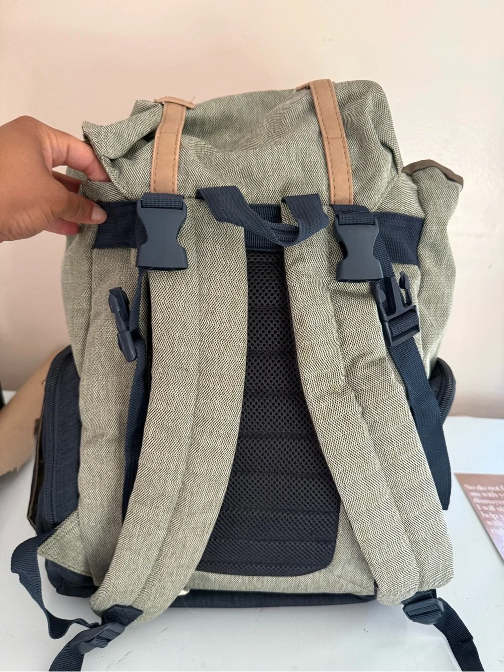 Eddie Bauer Canvas Diaper Bag/ Backpack